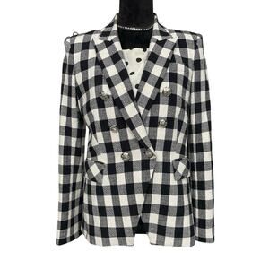 EUC -  Veronica Beard Miller Black-White Dickey Jacket